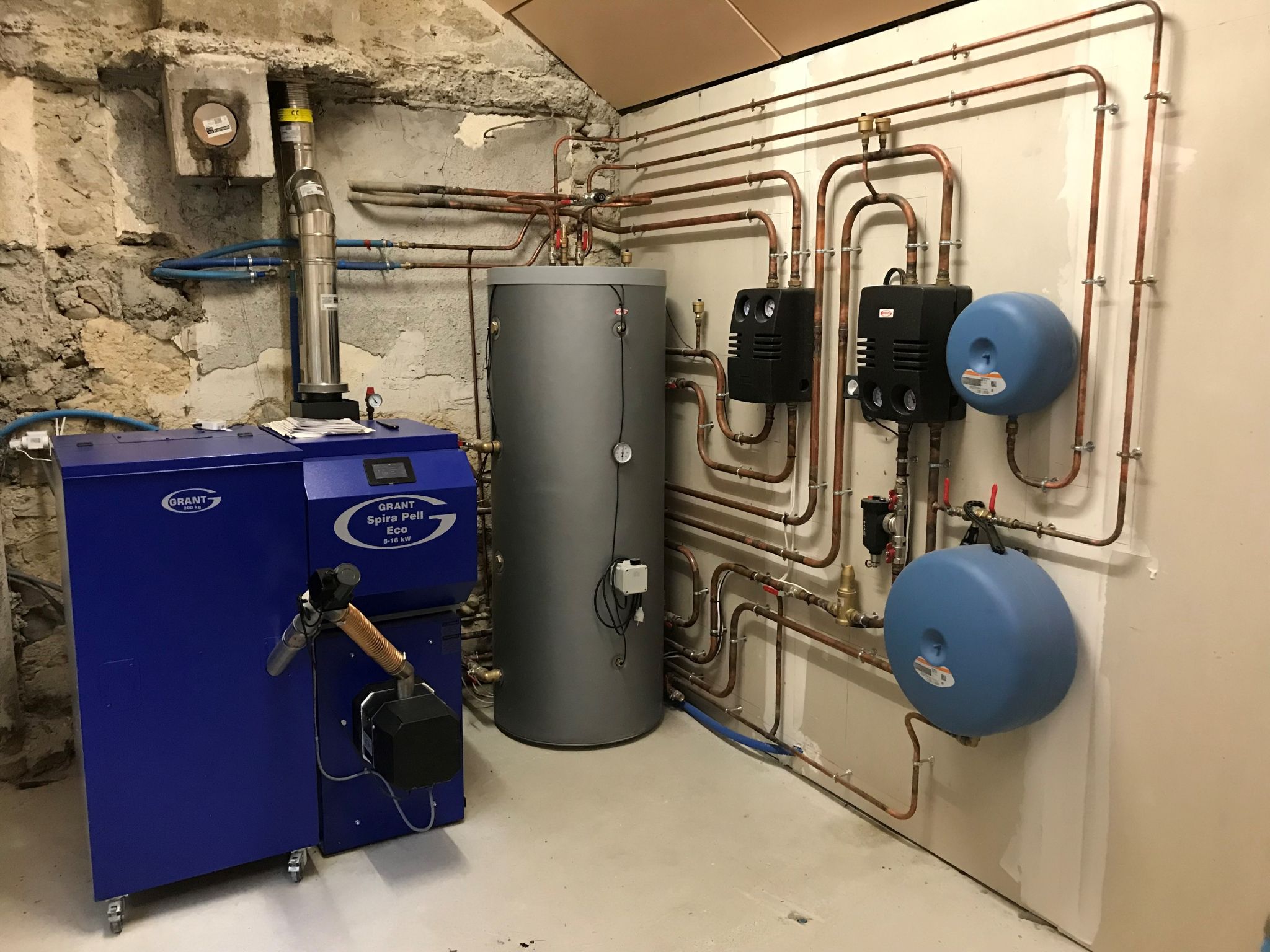 Installation d'une chaudière Spira Pell Eco 5-18kW