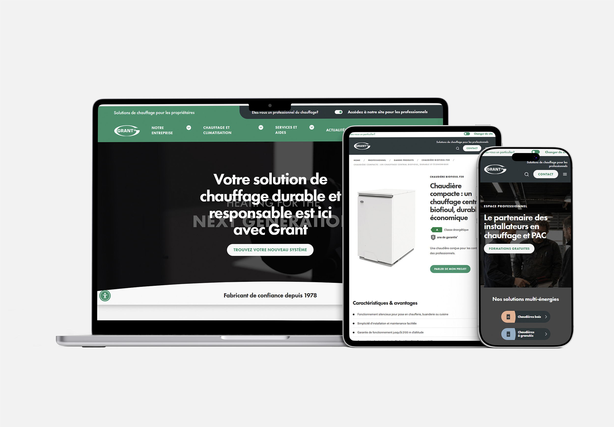 Nouveau site Grant France : découvrez nos solutions de chauffage